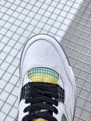 Air Jordan 4 Do the Right Thing White Basketball Sneakers