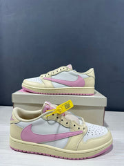 Jordan Travis Scott Air Jordan 1 Low OG Shy Pink Sneakers