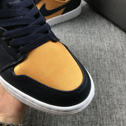 Air Jordan 1 Mid SE Black and Gold Sneakers 852542-401