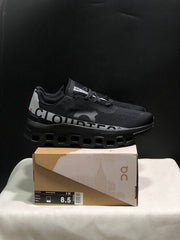 On Cloud X Sneakers in Black and Silver