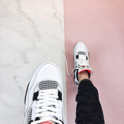Jordan Air Jordan 4 Pale Citron Sneakers White Black Red