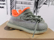 Yeezy 350 V2 Kids Sneakers in Grey and Orange
