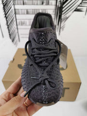 Yeezy 350 V2 Kids Sneakers in Black and Gum
