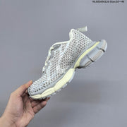 Balenciaga 3XL Fishnet Low-Top Sneakers in Gray