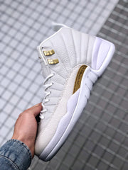 Air Jordan 12 OVO White Gold Sneakers 873864-102