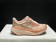HOKA Stinson 7 Trail Running Shoes in Blush and Cream