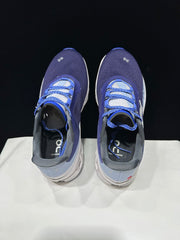 On Cloudmonster Running Shoes, Navy and White