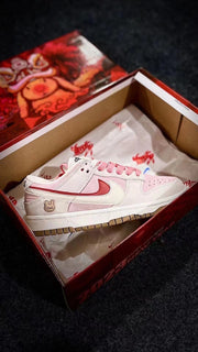 Nike Dunk Low SE Rabbit Year Pink White Sneakers DO9457-117
