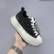 SHOOT BRAND Black and White Platform Sneakers HL141800421