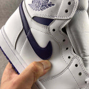 Air Jordan 1 Court Purple High-Top Sneakers White/Purple CD0461-151