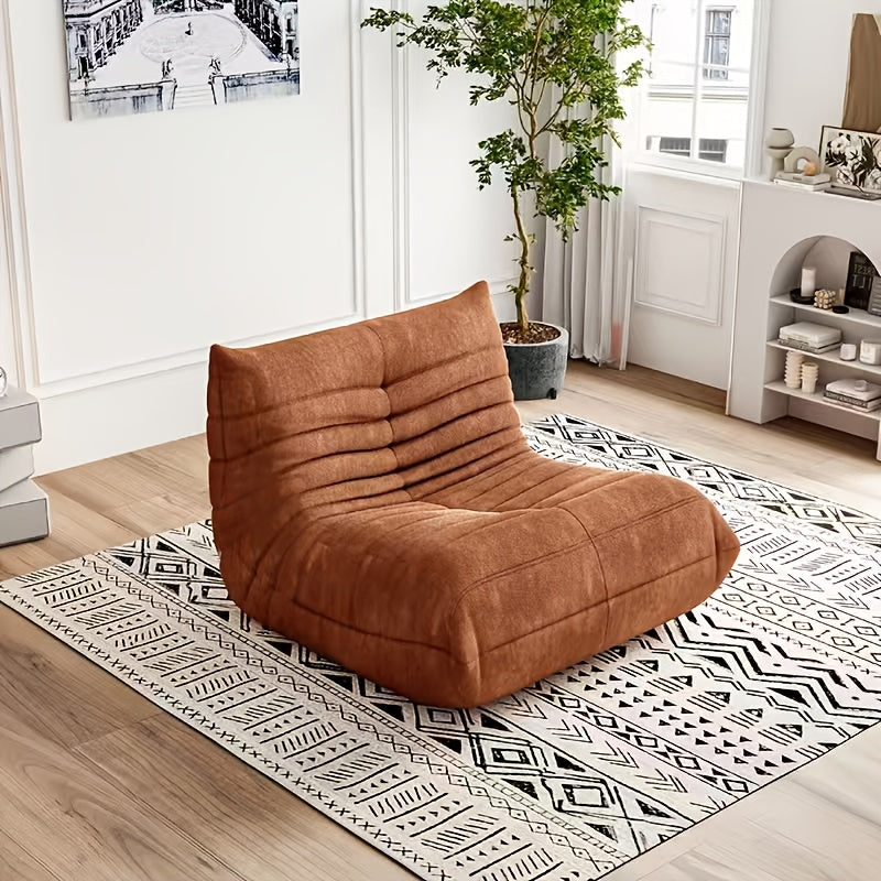 Adult Bean Bag Chair - Teddy Velvet Sofa Bed, Modern and Comfortable Lazy Sofa, Couple Sofa, Armless Cushioned Floor Chair, Suitable for A Variety Of Room Types, Game Sofa, Balcony Tatami, Multi-person Sofa Bed