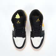 Jordan 1 High Black Yellow White Sneakers CV5276-107