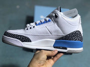 Jordan Air Jordan 3 Retro White Royal Blue Sneakers