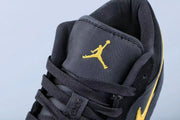 Jordan 1 Low Black and Yellow Sneakers 071