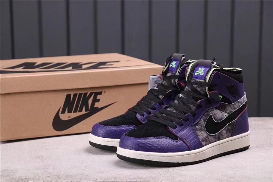 Jordan 1 Zoom Air CMFT Bayou Boys Black Purple DC2133-500
