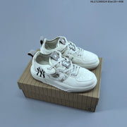 New York Yankees Low-Top Platform Sneakers, White