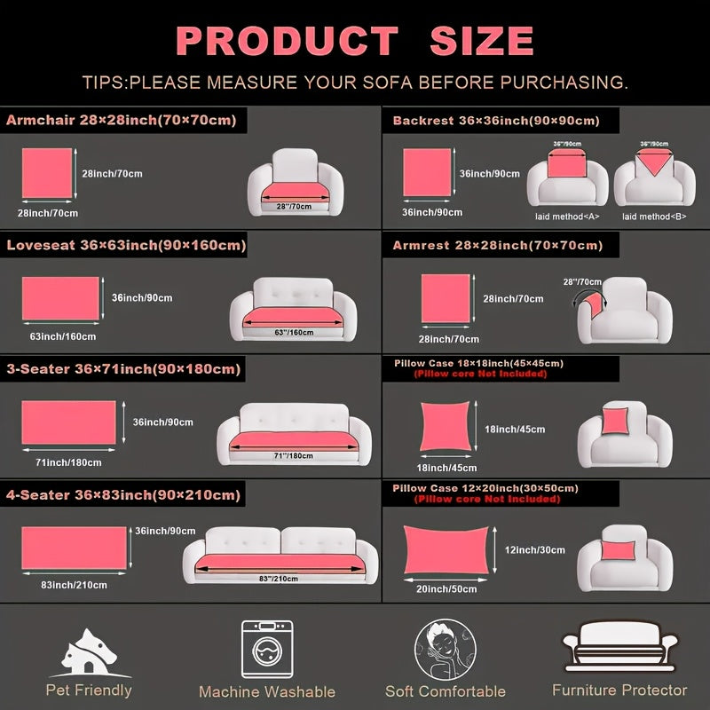 1pc Modern Striped Sofa Cushion, Non-Slip and Pet-Friendly Sofa Cushion, Suitable for 1-4 Seats, Soft and Comfortable Living Room Decor, Machine Washable Polyester, Gray, Beige, and Coffee Brown Stylish Abstract Design, Pet-Friendly Non-Slip Cover