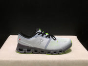 On Cloud X 4 Sneakers in Gray and Lime