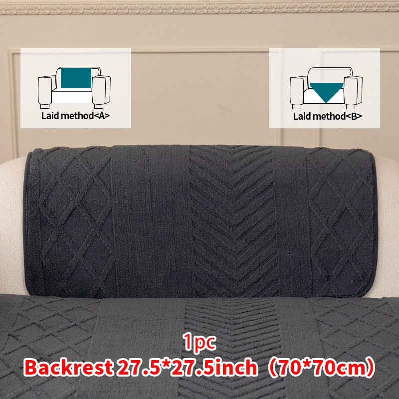 1pc of Multi-Color Plush Sofa Cushion, Cat Scratch Resistant, Machine Washable, Non-Slip Breathable Sofa Cover - First Encounter