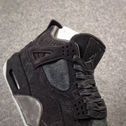 Jordan 4 KAWS Graffiti Black High-Top Sneakers