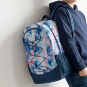 19" Deluxe Wholesale Bungee Backpacks | 6 Prints & Colors | 2 Mesh Side Pockets - Bulk Case of 24