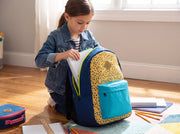 17" Padded Back Kids Wholesale Backpacks with a Diamond Patch in 8 Colors  - Bulk Case of 24