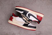 Jordan Air Jordan 1 Low White Black Red Sail Sneakers