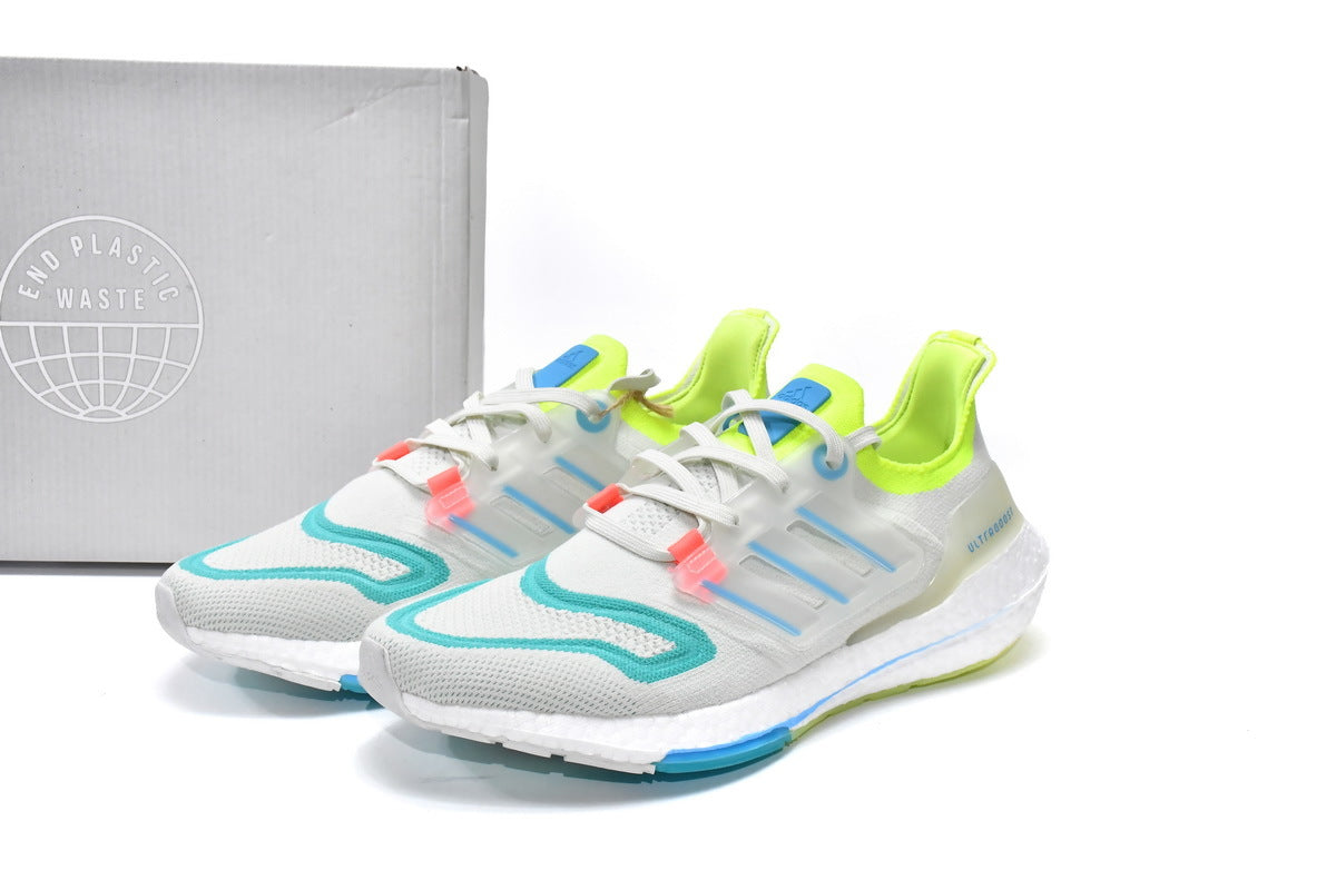 Adidas UltraBoost 22 Running Shoes White Sky Rush Mint GY8674