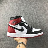 Air Jordan 1 High Black Toe Sneakers 555088-184