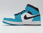 Jordan Air Jordan 1 Mid GS White and Blue Sneakers 554724-415
