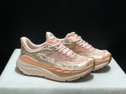 HOKA Stinson 7 Trail Running Shoes in Blush and Cream