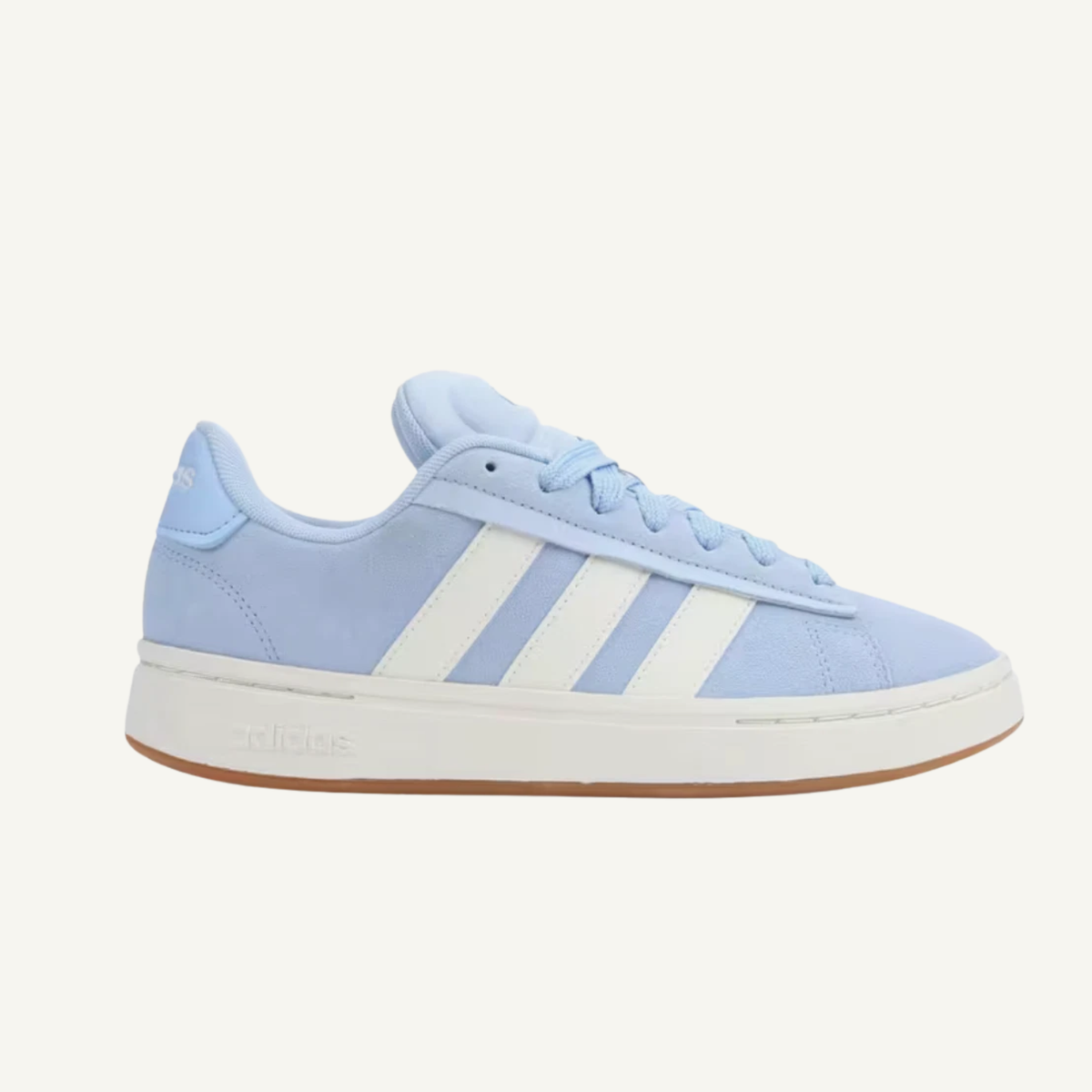 Adidas Womens Blue/White Grand Court Alpha 00's Sneakers, JS5038