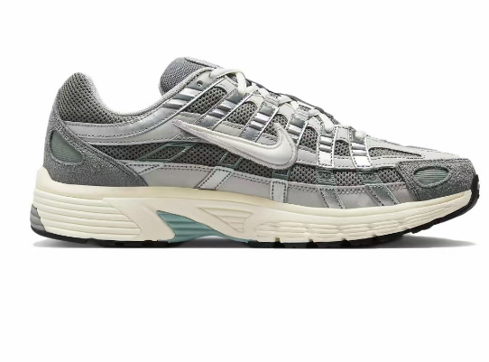 Nike P-6000 Sneakers Silver Grey and White