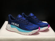 HOKA Arahi 8 Running Shoes, Navy Blue and Aqua