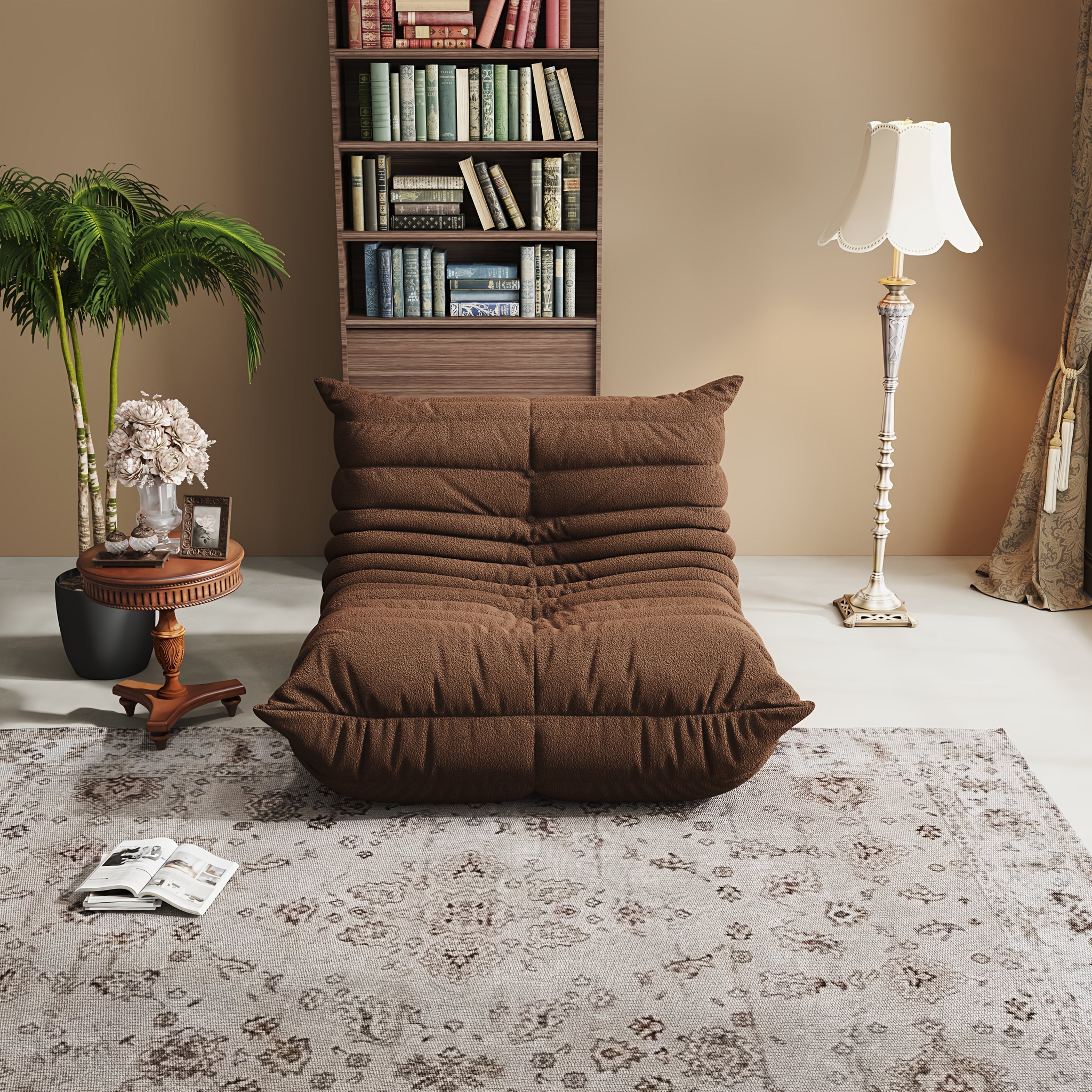 for CATERPILLAR Sofa, Modern Minimalist Style, Comfortable Lazy Sofa, Armless Cushion Floor Chair, Teddy Sofa Bed, Suitable for Various Room Types, Game Sofa, Balcony Tatami, Single - Double - Triple Sofa Bed, A Gift for Friends On Festivals.