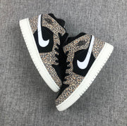 Air Jordan 1 Mid SE GS Leopard Print Sneakers BQ6931-021
