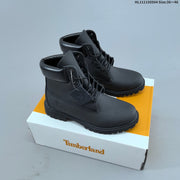 Timberland Black 6-Inch Lace-Up Boots