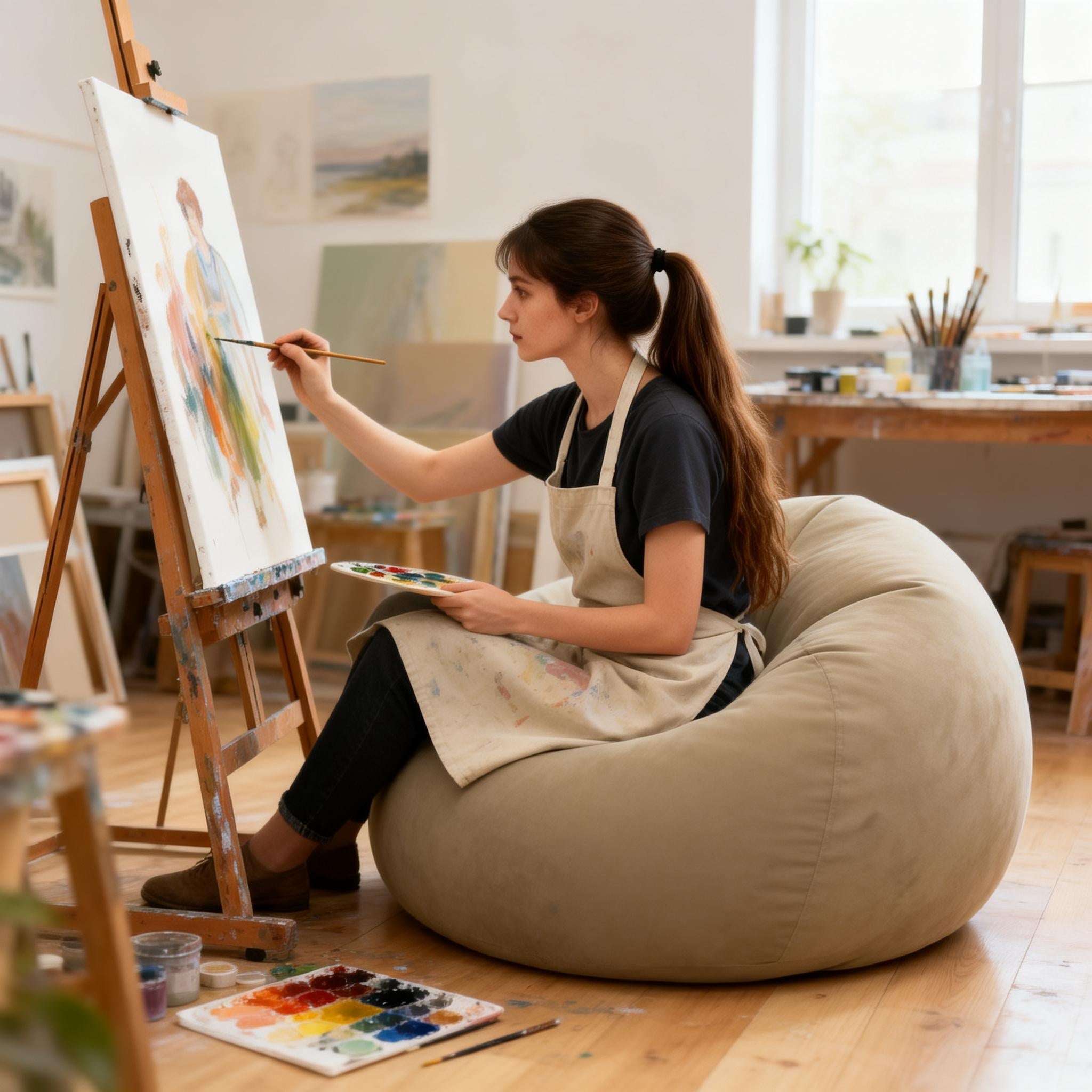 Multifunctional Inflatable Lazy Sofa | Foldable Dual-Use Outdoor Bed | Moisture-Resistant and Durable | Ideal for Office, Camping, Music Festivals | Light, Plastic Material