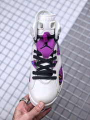 Jordan Air Jordan 6 Quai 54 White Purple Sneakers