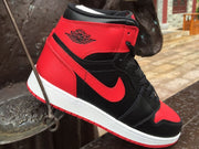 Air Jordan 1 High Black Red White Sneakers