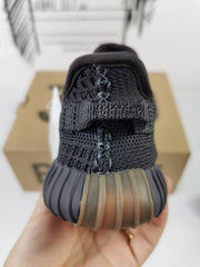 Yeezy 350 V2 Kids Sneakers in Black and Gum