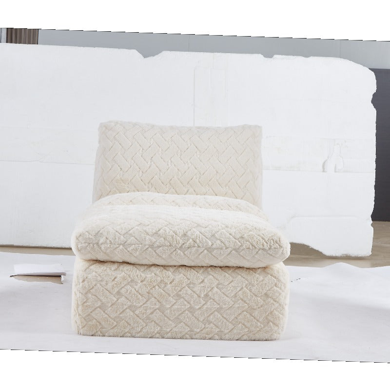 Full Compression Sofa Chair with Swivel Function & Ottoman - 360° Rotating Recliner, Plush Cushioning, No Assembly Required, Manual Reclining Mechanism, Space-Saving Design for Living Room, Home Office, Reading Nook - \u002FNeutral Tones