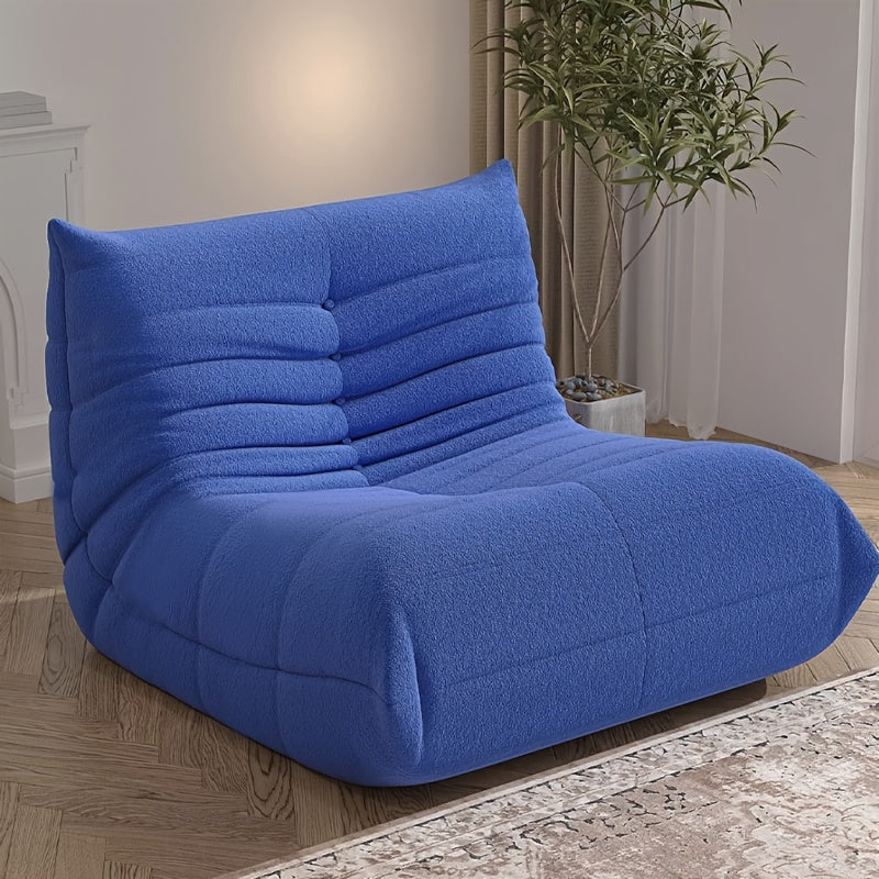 Adult Bean Bag Chair - Teddy Velvet Sofa Bed, Modern and Comfortable Lazy Sofa, Couple Sofa, Armless Cushioned Floor Chair, Suitable for A Variety Of Room Types, Game Sofa, Balcony Tatami, Multi-person Sofa Bed