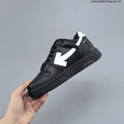 Off-White Out of Office Low-Top Sneakers, Black and White