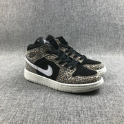 Air Jordan 1 Mid SE GS Leopard Print Sneakers BQ6931-021
