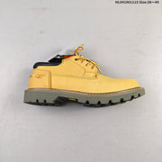 CAT Low-Top Lace-Up Work Boots in Honey Yellow