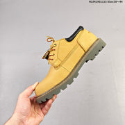 CAT Low-Top Lace-Up Work Boots in Honey Yellow