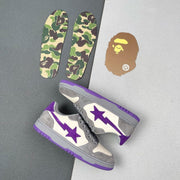BAPE SK8 Sta Sneakers White Purple