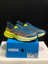 HOKA Speedgoat 6 Trail Running Shoes Blue Yellow