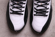 Jordan Air Jordan 12 Reverse Flu Game Sneakers White Black Gold